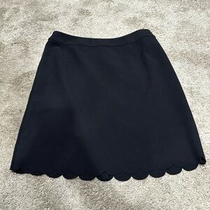 Scalloped pencil skirt